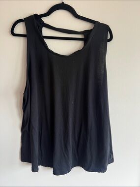 Nike Black Relaxed Racerback Tank with Back Strap Detail
